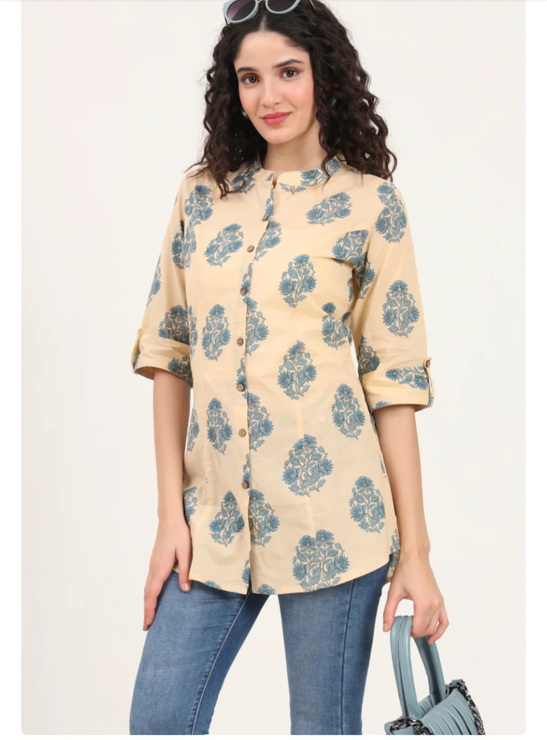 DR706_Block print design kurti