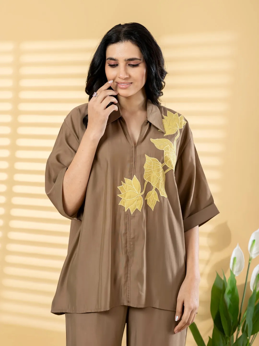 ES225_Chanderi Silk co-ord set